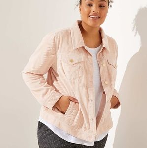 NWT Loft pink corduroy jacket